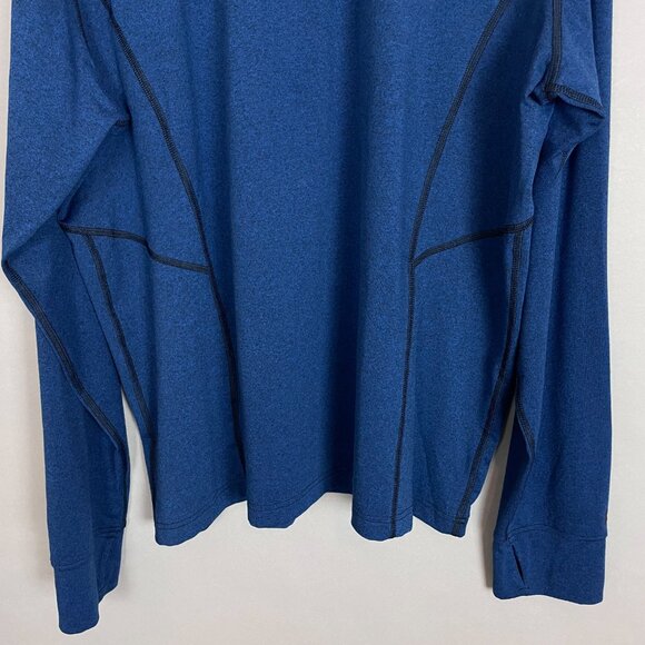 REI Quarter Zip Top Blue Men Size XL Shirt Stretch Knit Blue Pullover Hiking - Picture 5 of 10